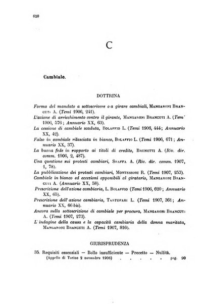 Annuario critico della giurisprudenza commerciale