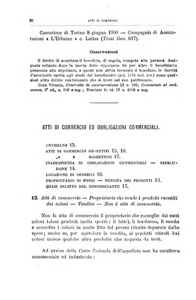 Annuario critico della giurisprudenza commerciale