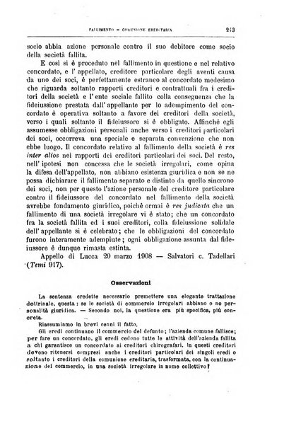 Annuario critico della giurisprudenza commerciale