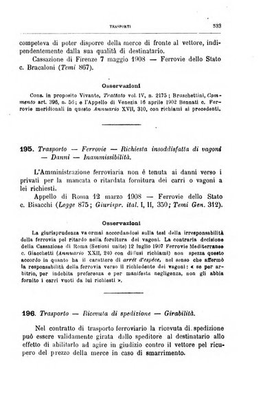 Annuario critico della giurisprudenza commerciale