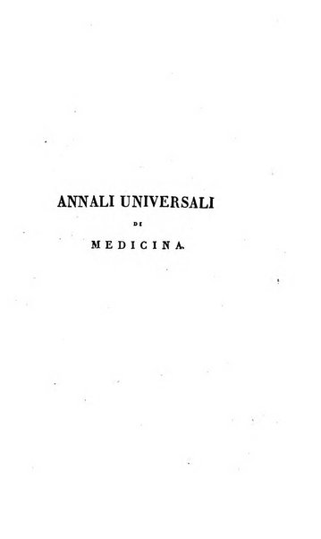 Annali universali di medicina