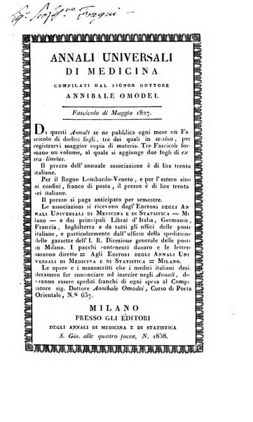 Annali universali di medicina