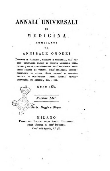 Annali universali di medicina