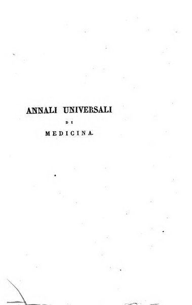 Annali universali di medicina