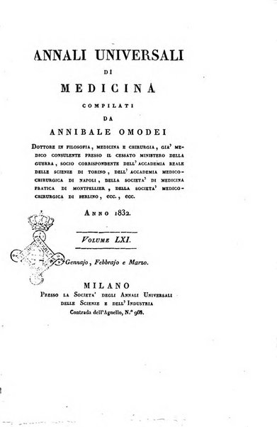 Annali universali di medicina