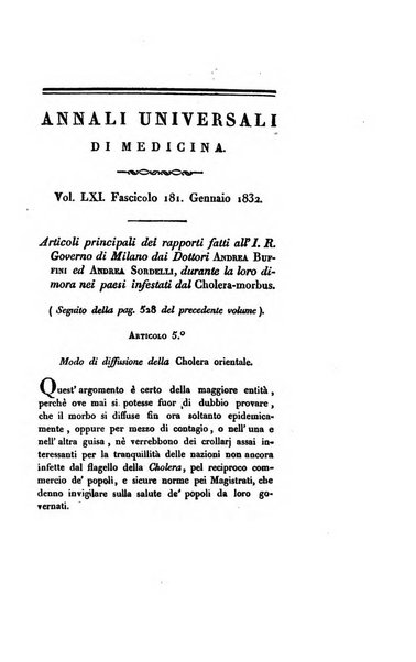 Annali universali di medicina