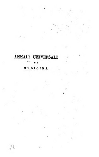 Annali universali di medicina