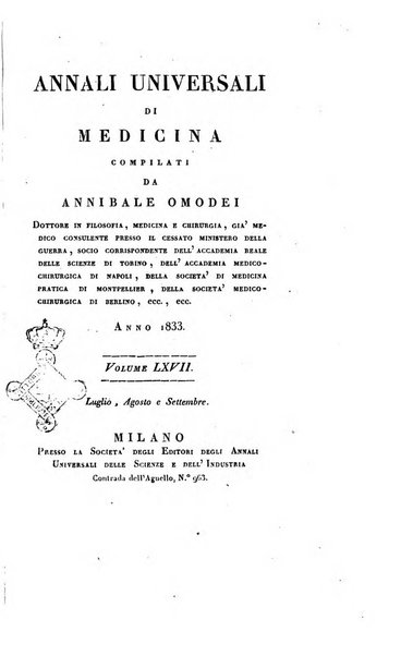 Annali universali di medicina