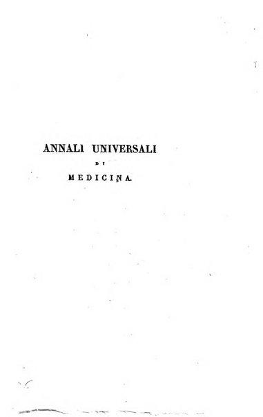 Annali universali di medicina