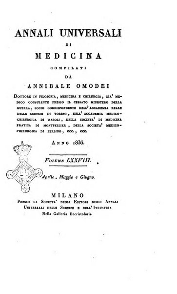 Annali universali di medicina