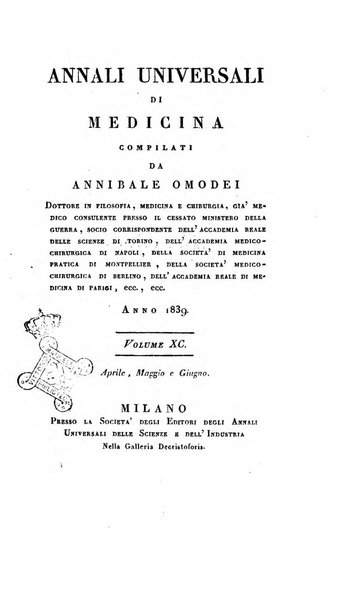 Annali universali di medicina