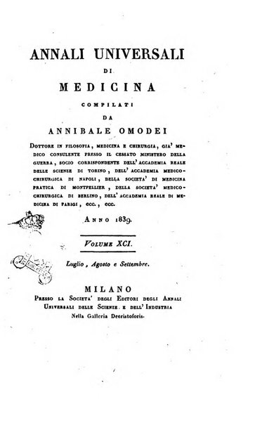 Annali universali di medicina