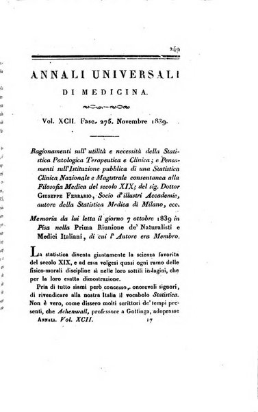 Annali universali di medicina