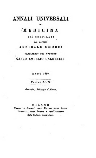 Annali universali di medicina