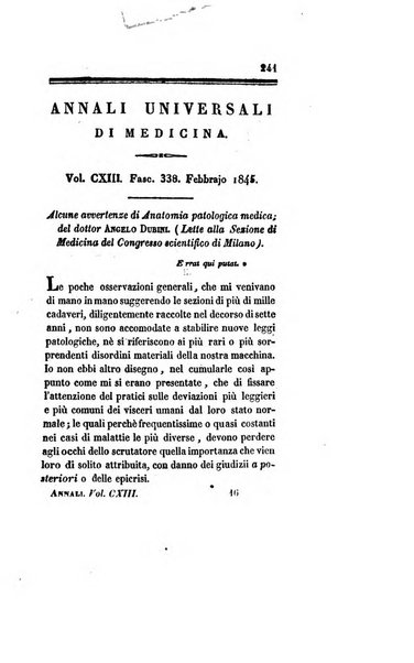 Annali universali di medicina