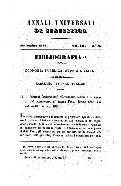 Annali universali di statistica, economia pubblica, legislazione, storia, viaggi e commercio