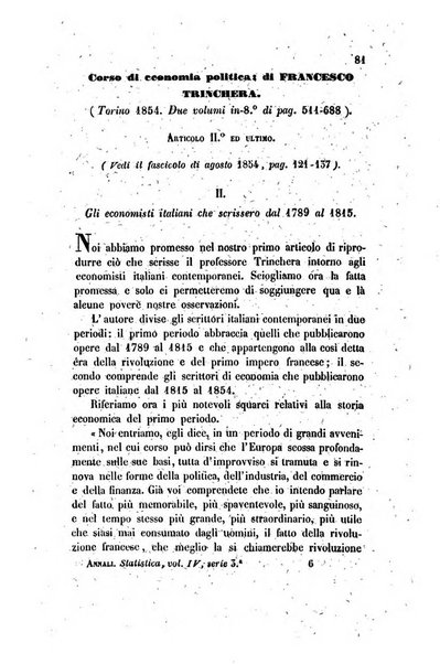 Annali universali di statistica, economia pubblica, legislazione, storia, viaggi e commercio