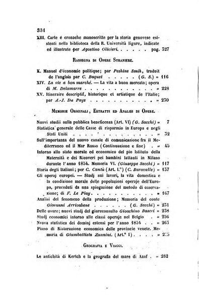 Annali universali di statistica, economia pubblica, legislazione, storia, viaggi e commercio