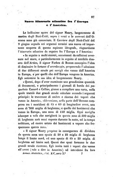 Annali universali di statistica, economia pubblica, legislazione, storia, viaggi e commercio