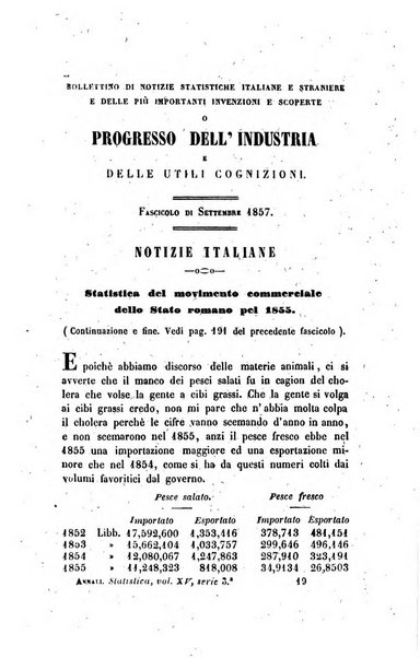 Annali universali di statistica, economia pubblica, legislazione, storia, viaggi e commercio