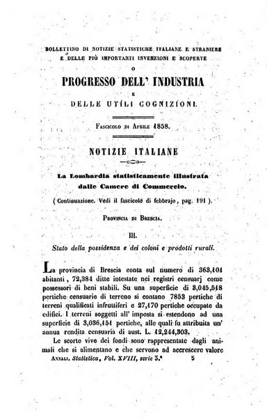 Annali universali di statistica, economia pubblica, legislazione, storia, viaggi e commercio