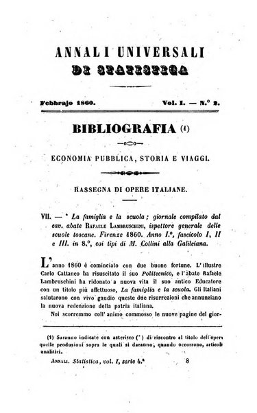 Annali universali di statistica, economia pubblica, legislazione, storia, viaggi e commercio