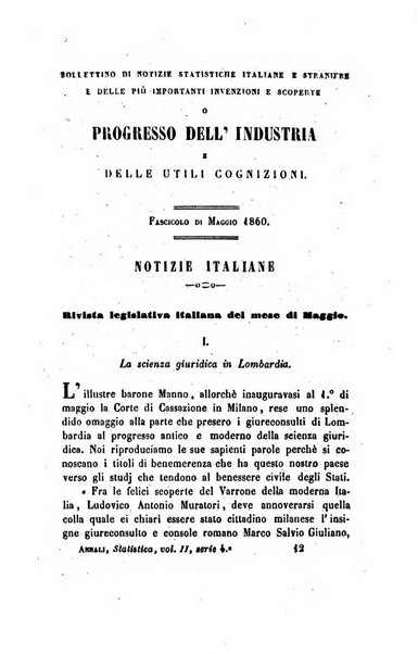 Annali universali di statistica, economia pubblica, legislazione, storia, viaggi e commercio