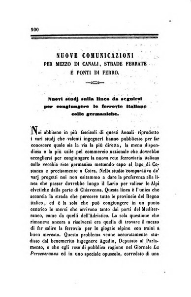 Annali universali di statistica, economia pubblica, legislazione, storia, viaggi e commercio