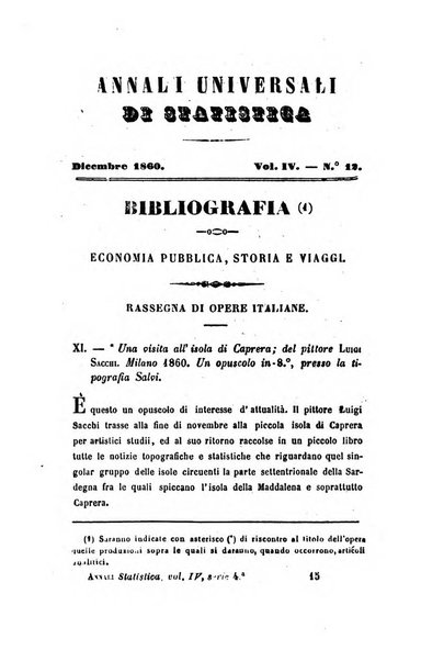 Annali universali di statistica, economia pubblica, legislazione, storia, viaggi e commercio