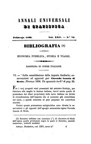 Annali universali di statistica, economia pubblica, legislazione, storia, viaggi e commercio