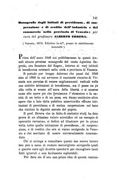 Annali universali di statistica, economia pubblica, legislazione, storia, viaggi e commercio