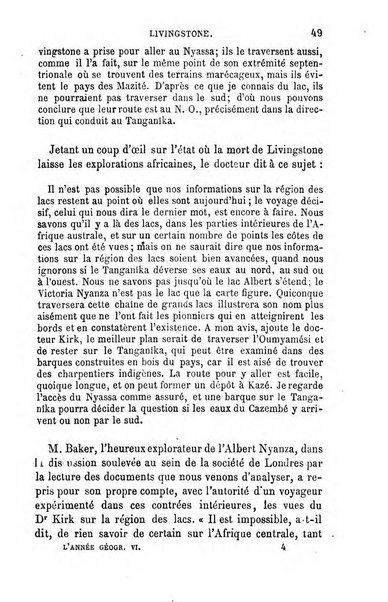 L'annee geographique revue annuelle des voyages de terre et de mer ainsi que des explorations, missions, relations et publications relatives aux sciences geographiques et ethnographiques