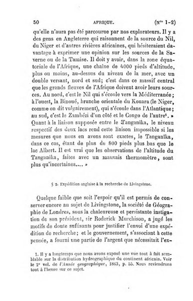 L'annee geographique revue annuelle des voyages de terre et de mer ainsi que des explorations, missions, relations et publications relatives aux sciences geographiques et ethnographiques