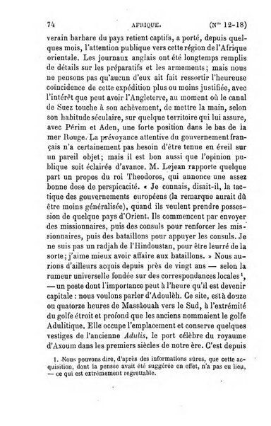 L'annee geographique revue annuelle des voyages de terre et de mer ainsi que des explorations, missions, relations et publications relatives aux sciences geographiques et ethnographiques