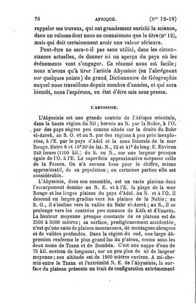 L'annee geographique revue annuelle des voyages de terre et de mer ainsi que des explorations, missions, relations et publications relatives aux sciences geographiques et ethnographiques