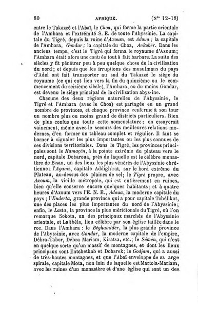 L'annee geographique revue annuelle des voyages de terre et de mer ainsi que des explorations, missions, relations et publications relatives aux sciences geographiques et ethnographiques