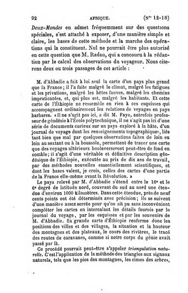 L'annee geographique revue annuelle des voyages de terre et de mer ainsi que des explorations, missions, relations et publications relatives aux sciences geographiques et ethnographiques