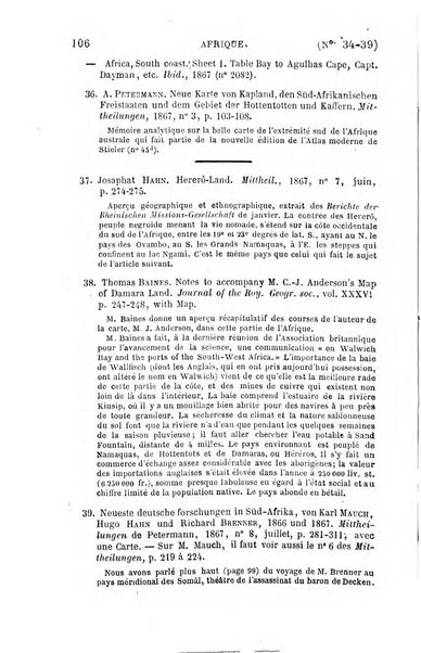 L'annee geographique revue annuelle des voyages de terre et de mer ainsi que des explorations, missions, relations et publications relatives aux sciences geographiques et ethnographiques