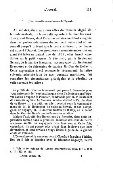 L'annee geographique revue annuelle des voyages de terre et de mer ainsi que des explorations, missions, relations et publications relatives aux sciences geographiques et ethnographiques