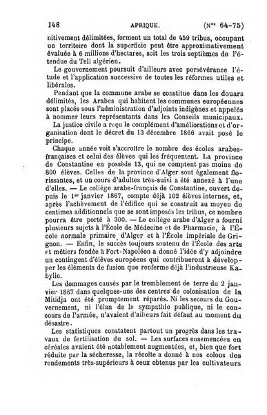 L'annee geographique revue annuelle des voyages de terre et de mer ainsi que des explorations, missions, relations et publications relatives aux sciences geographiques et ethnographiques