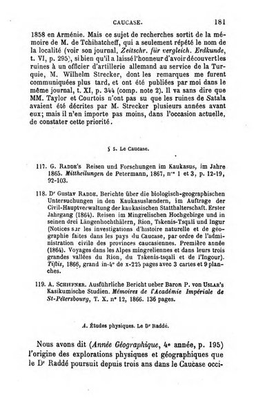 L'annee geographique revue annuelle des voyages de terre et de mer ainsi que des explorations, missions, relations et publications relatives aux sciences geographiques et ethnographiques