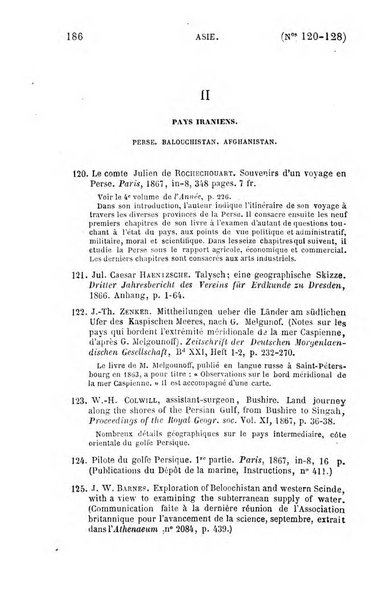 L'annee geographique revue annuelle des voyages de terre et de mer ainsi que des explorations, missions, relations et publications relatives aux sciences geographiques et ethnographiques