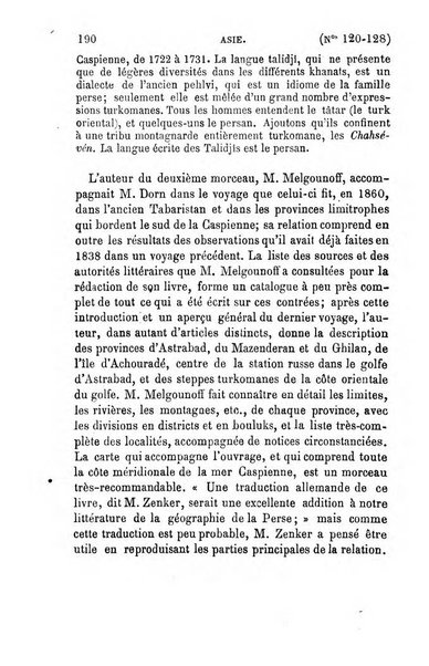 L'annee geographique revue annuelle des voyages de terre et de mer ainsi que des explorations, missions, relations et publications relatives aux sciences geographiques et ethnographiques