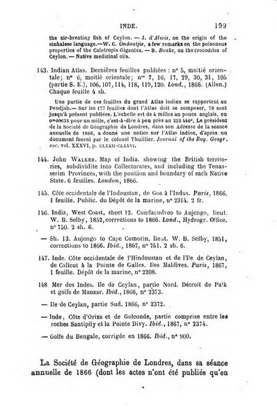 L'annee geographique revue annuelle des voyages de terre et de mer ainsi que des explorations, missions, relations et publications relatives aux sciences geographiques et ethnographiques