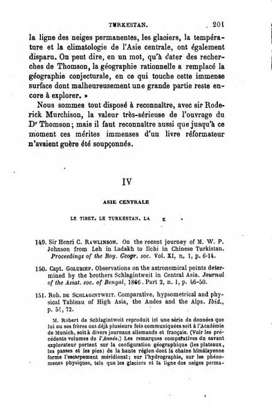 L'annee geographique revue annuelle des voyages de terre et de mer ainsi que des explorations, missions, relations et publications relatives aux sciences geographiques et ethnographiques