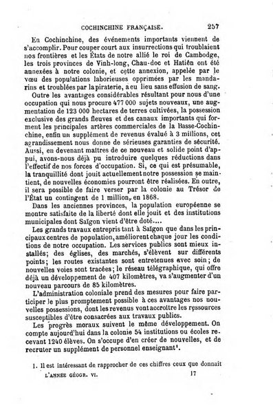 L'annee geographique revue annuelle des voyages de terre et de mer ainsi que des explorations, missions, relations et publications relatives aux sciences geographiques et ethnographiques