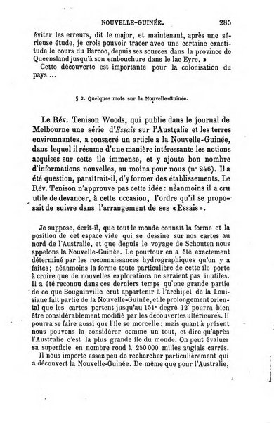 L'annee geographique revue annuelle des voyages de terre et de mer ainsi que des explorations, missions, relations et publications relatives aux sciences geographiques et ethnographiques