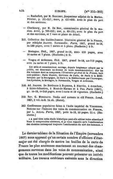 L'annee geographique revue annuelle des voyages de terre et de mer ainsi que des explorations, missions, relations et publications relatives aux sciences geographiques et ethnographiques