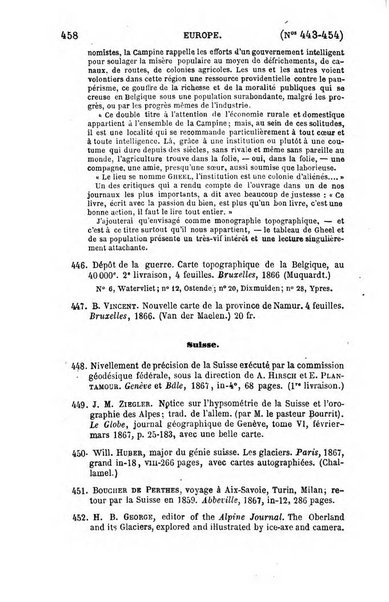 L'annee geographique revue annuelle des voyages de terre et de mer ainsi que des explorations, missions, relations et publications relatives aux sciences geographiques et ethnographiques