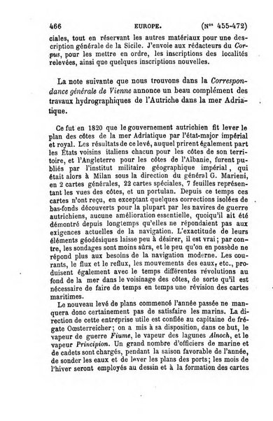 L'annee geographique revue annuelle des voyages de terre et de mer ainsi que des explorations, missions, relations et publications relatives aux sciences geographiques et ethnographiques